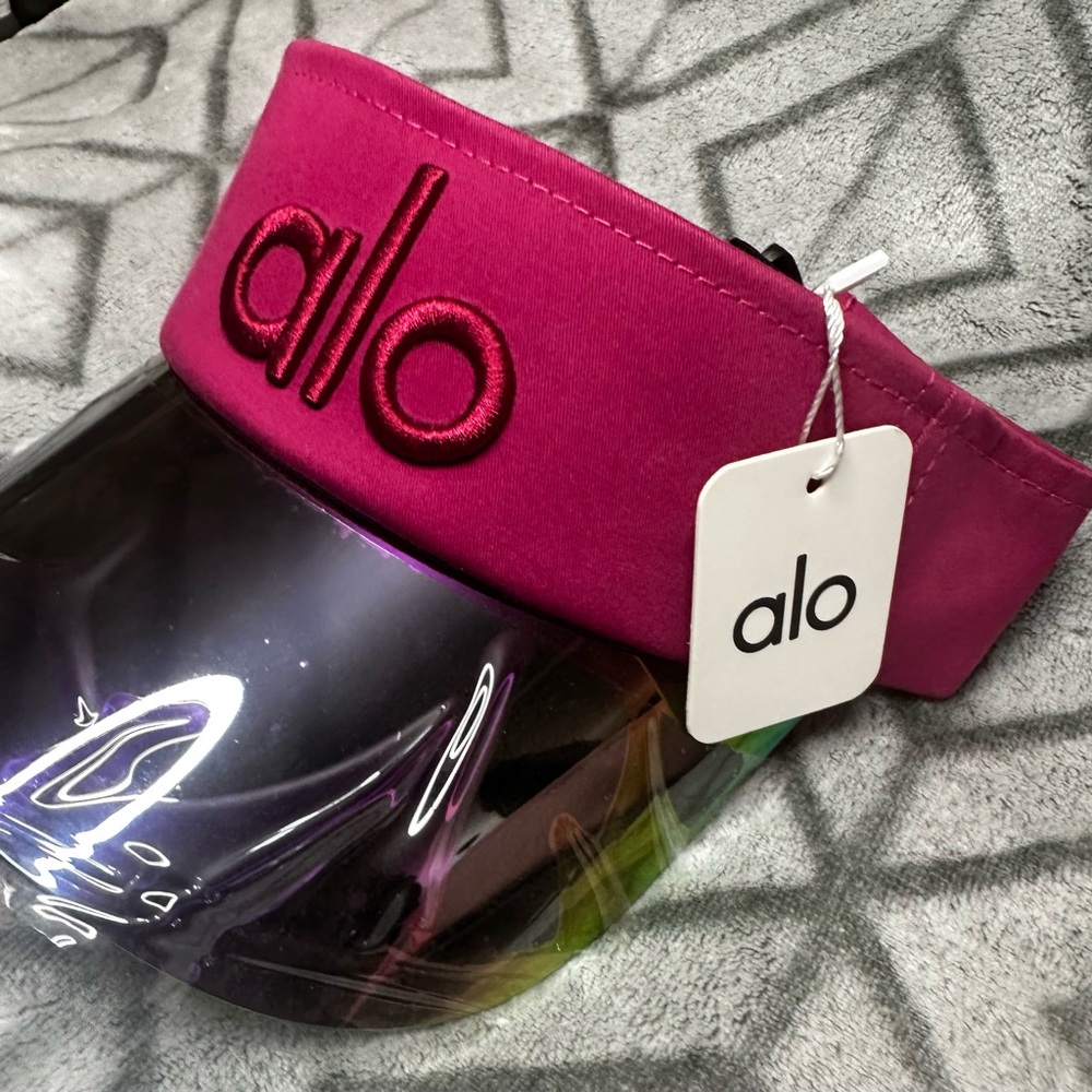 ALO Yoga Fuschia Visor with Tinted Shield